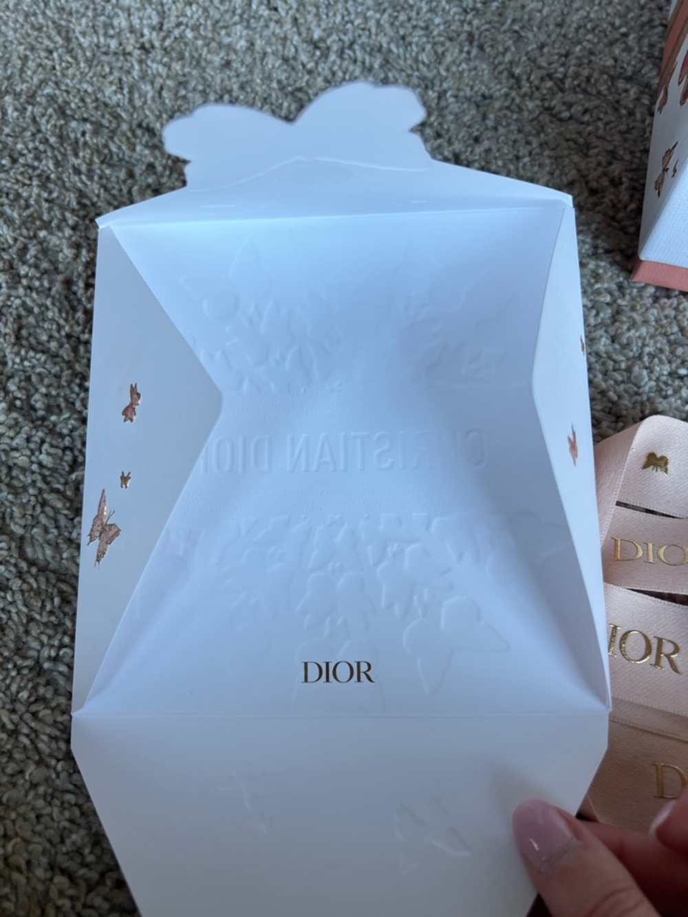 Christian Dior Butterfly Box, card and ribbon - Picture 4 of 10